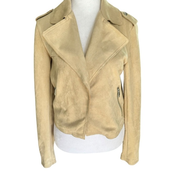 Anthropologie - Crop Moto Micro-Suede Jacket Sz XS - Picture 6 of 12